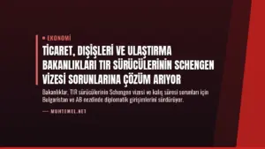 Ticaret, Dışişleri ve Ulaştırma Bakanlıkları TIR Sürücülerinin Schengen Vizesi Sorunlarına Çözüm Arıyor