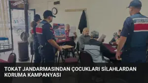 Tokat Jandarmasından Çocukları Silahlardan Koruma Kampanyası