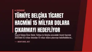 Türkiye Belçika Ticaret Hacmini 15 Milyar Dolara Çıkarmayı Hedefliyor